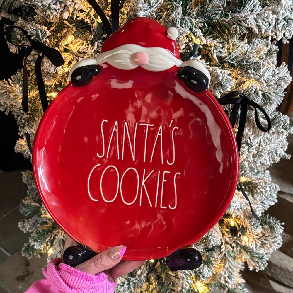 🎄NEW🎄 Rae Dunn Santa's Cookies Plate Christmas Holiday Farmhouse